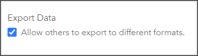 Export Data Export Data
