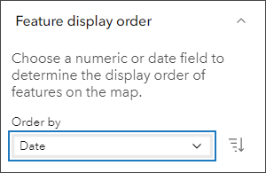 Feature display order Feature display order