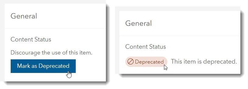 Mark as Deprecated Mark as Deprecated
