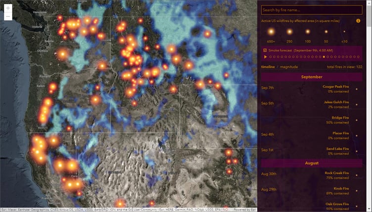 USA Wildfire Activity