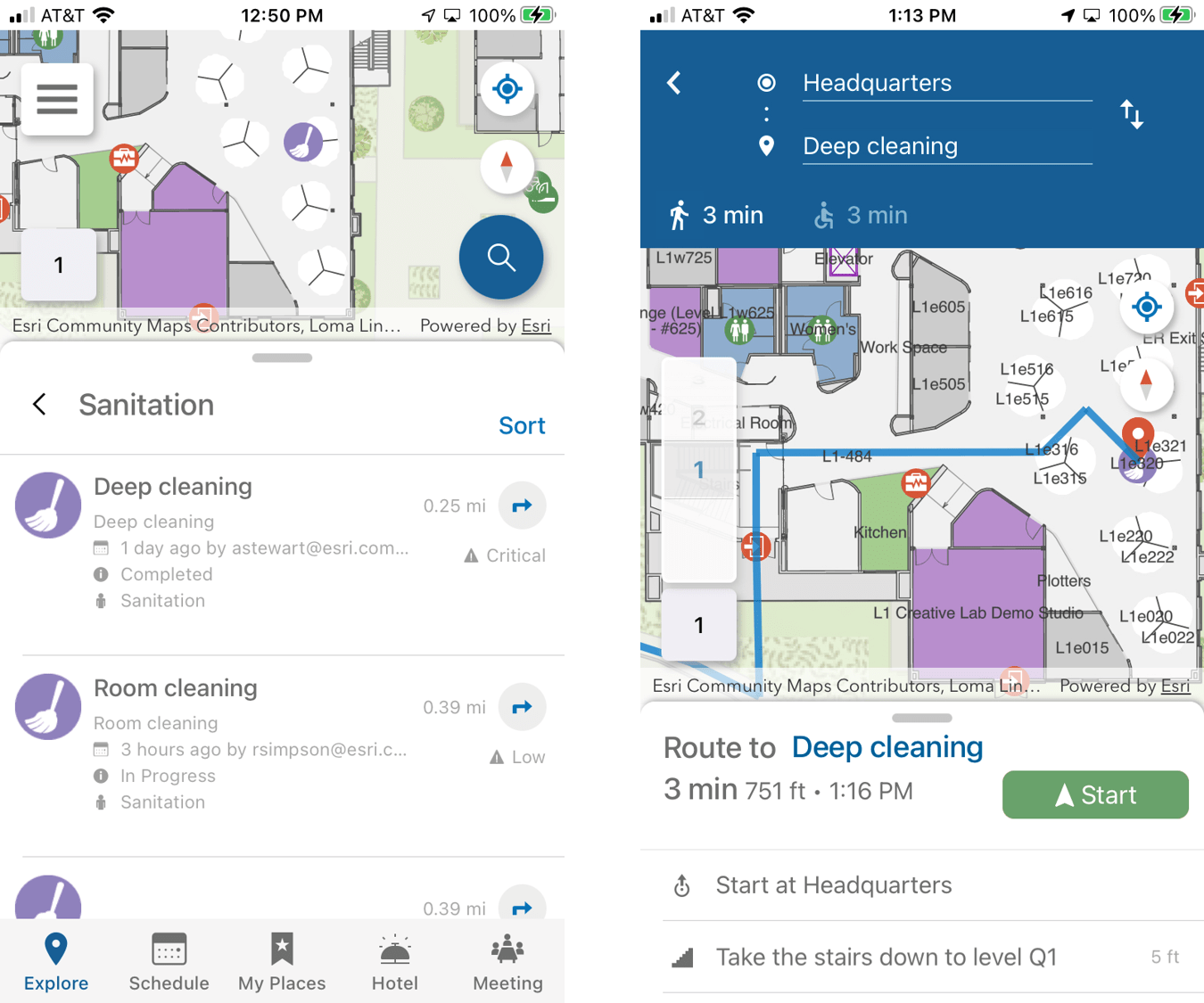 arcgis indoors mobile app work order management routing