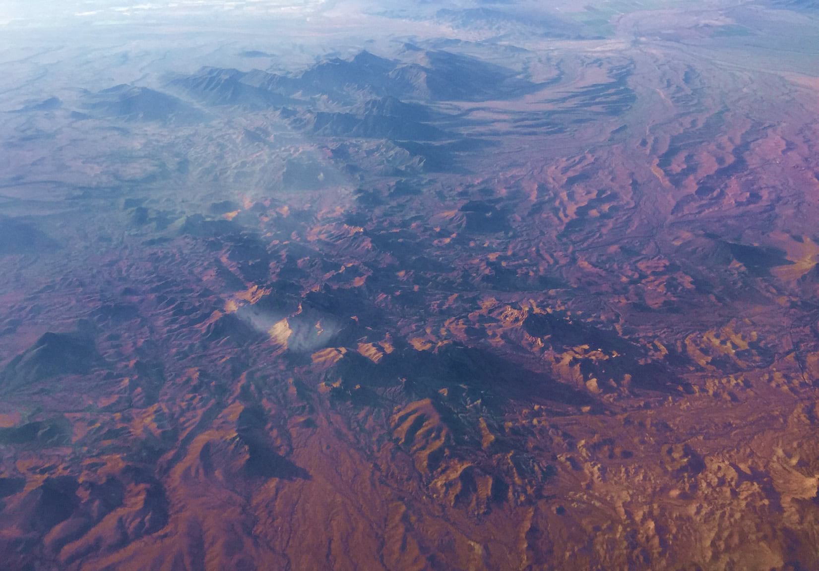 Allen Carroll's early morning early morning photo from an airplane departing California. Allen Carroll's early morning early morning photo from an airplane departing California.