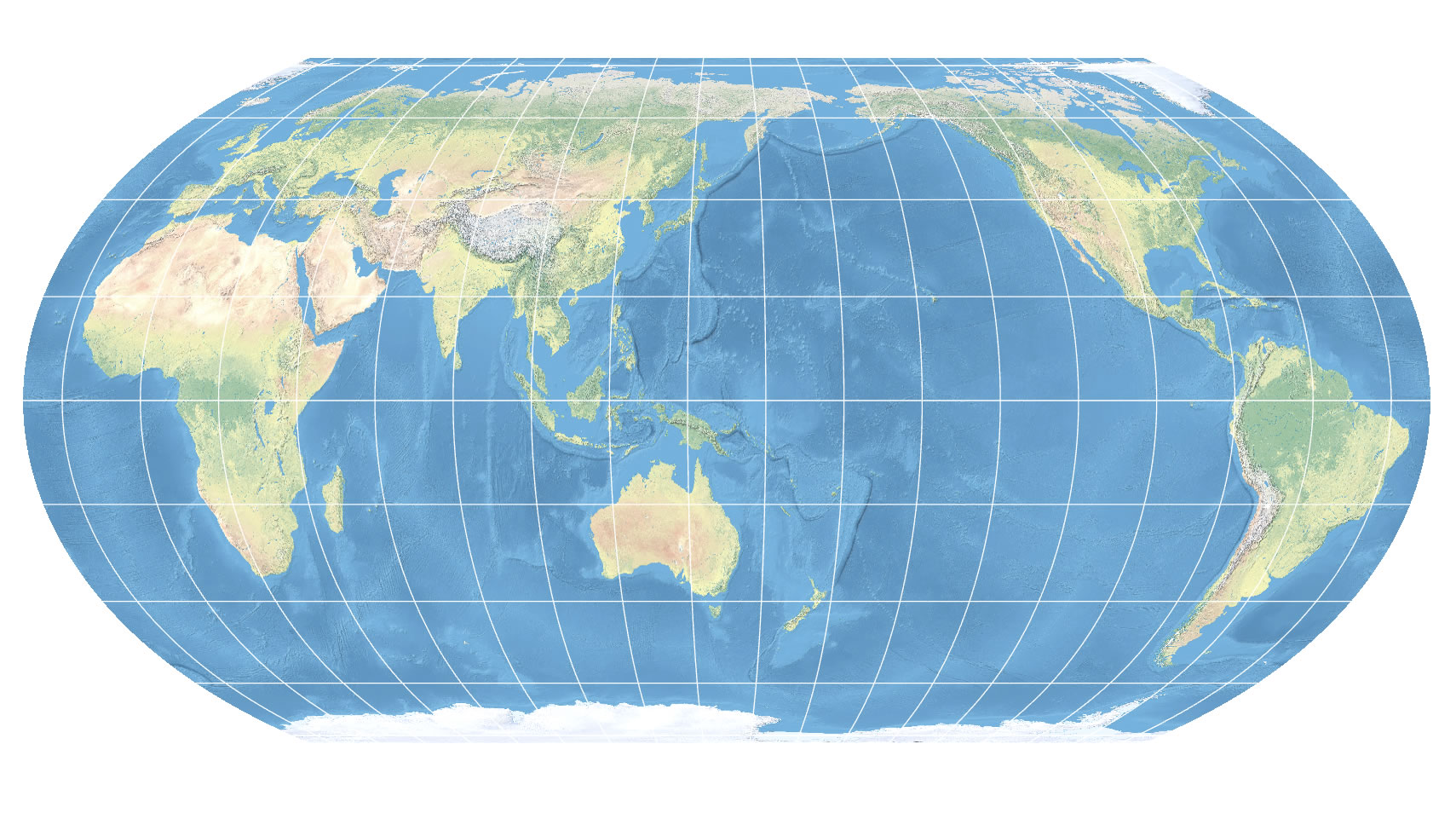 Equal Earth projection with graticules shown. Equal Earth projection with graticules shown.