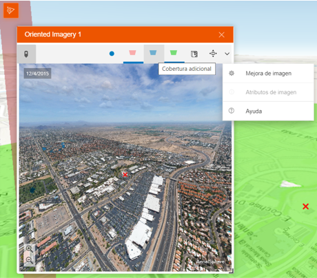 Screenshot of internationalized Oriented Imagery viewer