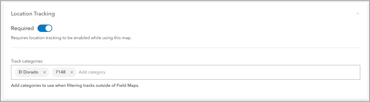 Apply categories to tracks Apply categories to tracks