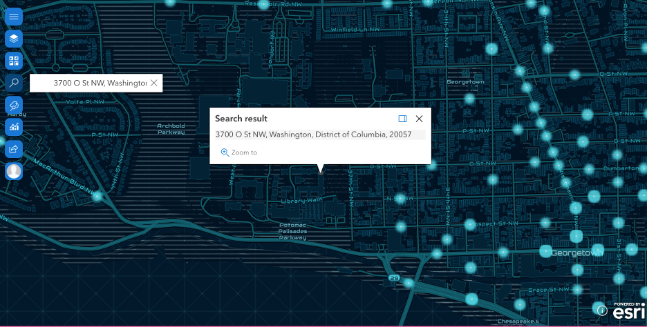 Search tool in ArcGIS for SharePoint