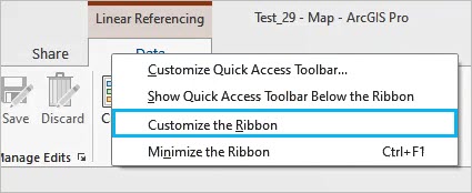 Customize ribbon experience