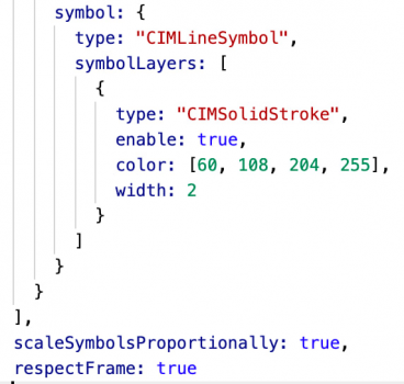 Snippet showing how to create a symbol with a stroke symbol layer.