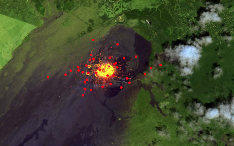 Crater with VIIRS and MODIS