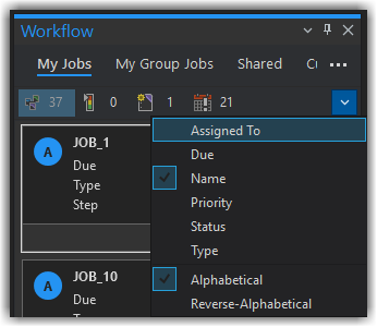 ArcGIS Pro Properties Workflow Manager ArcGIS Pro Properties Workflow Manager