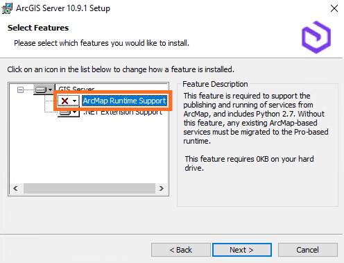 ArcMap Runtime Support feature can being disabled in ArcGIS Server.