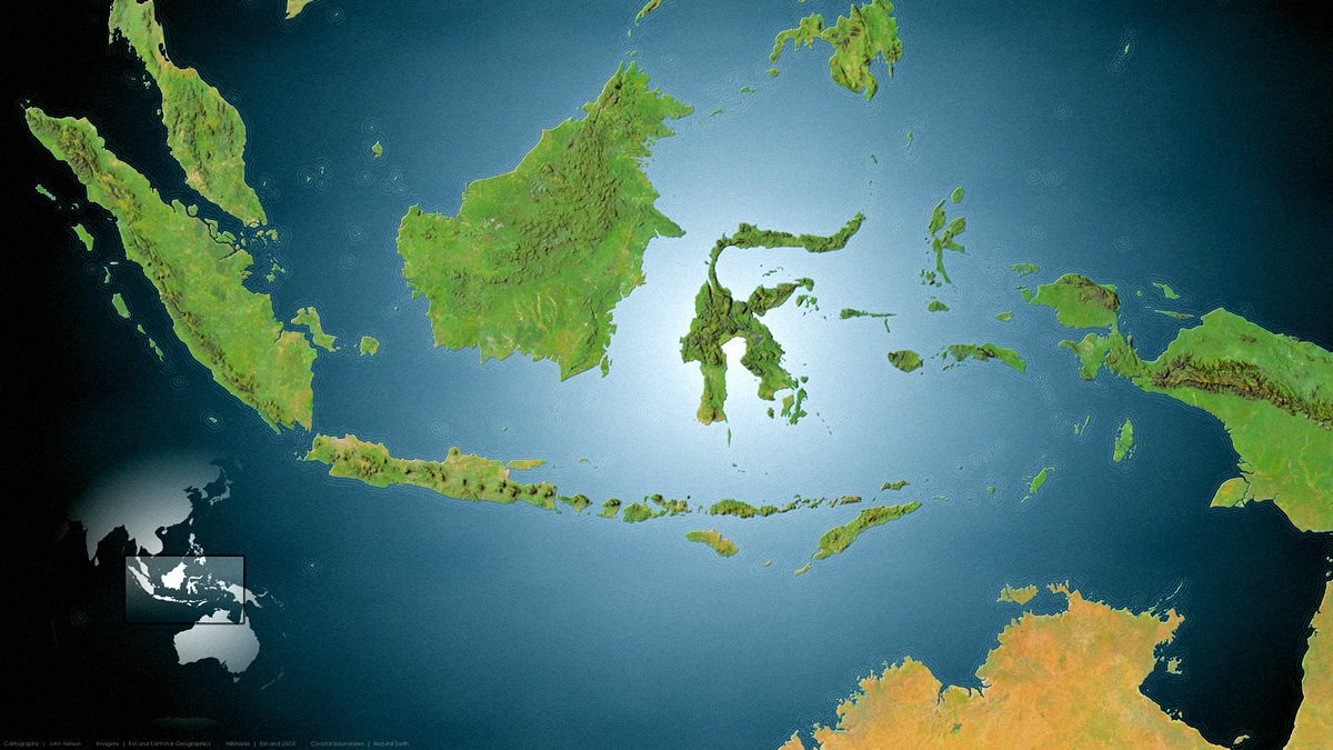 The islands of Indonesia. Click to embiggen.