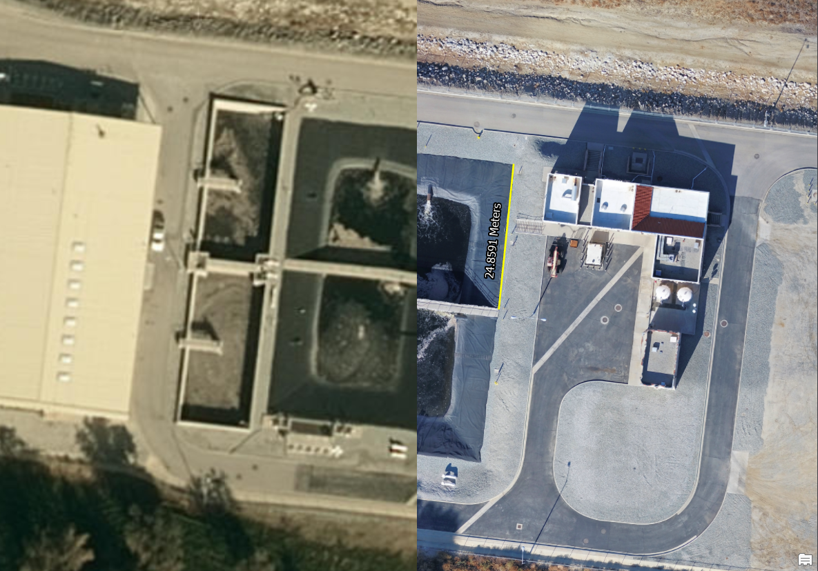 Shift between basemap and orthomosaic Shift between basemap and orthomosaic