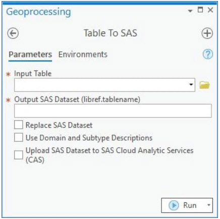 Table to SAS conversion tool dialog box. One of the check boxes says "Replace SAS Dataset." Table to SAS conversion tool dialog box. One of the check boxes says "Replace SAS Dataset."