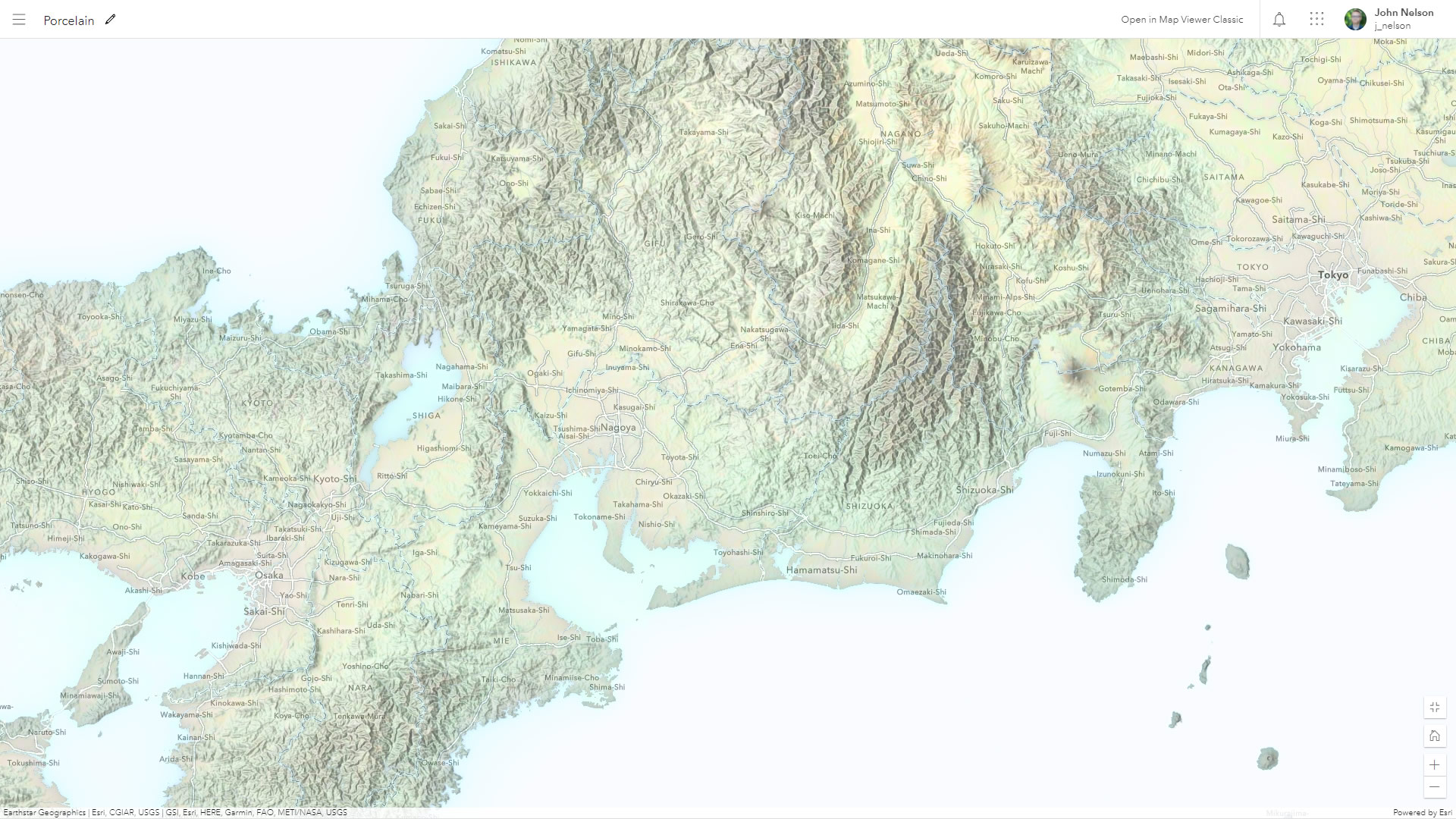 Porcelain style map of Tokyo Porcelain style map of Tokyo