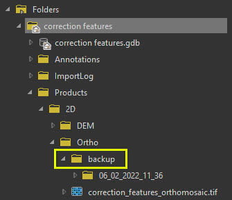 Project backup location Project backup location