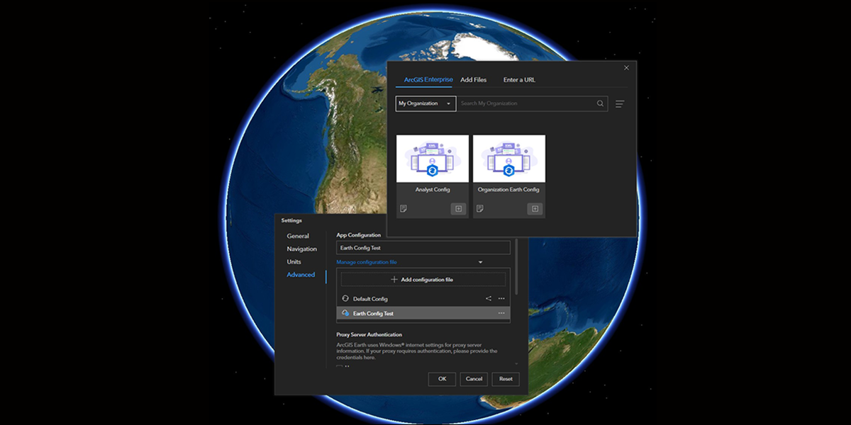 Image of ArcGIS Earth software