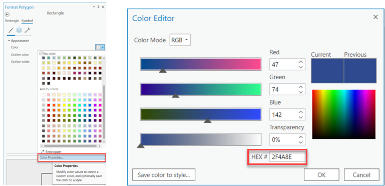 hex code values