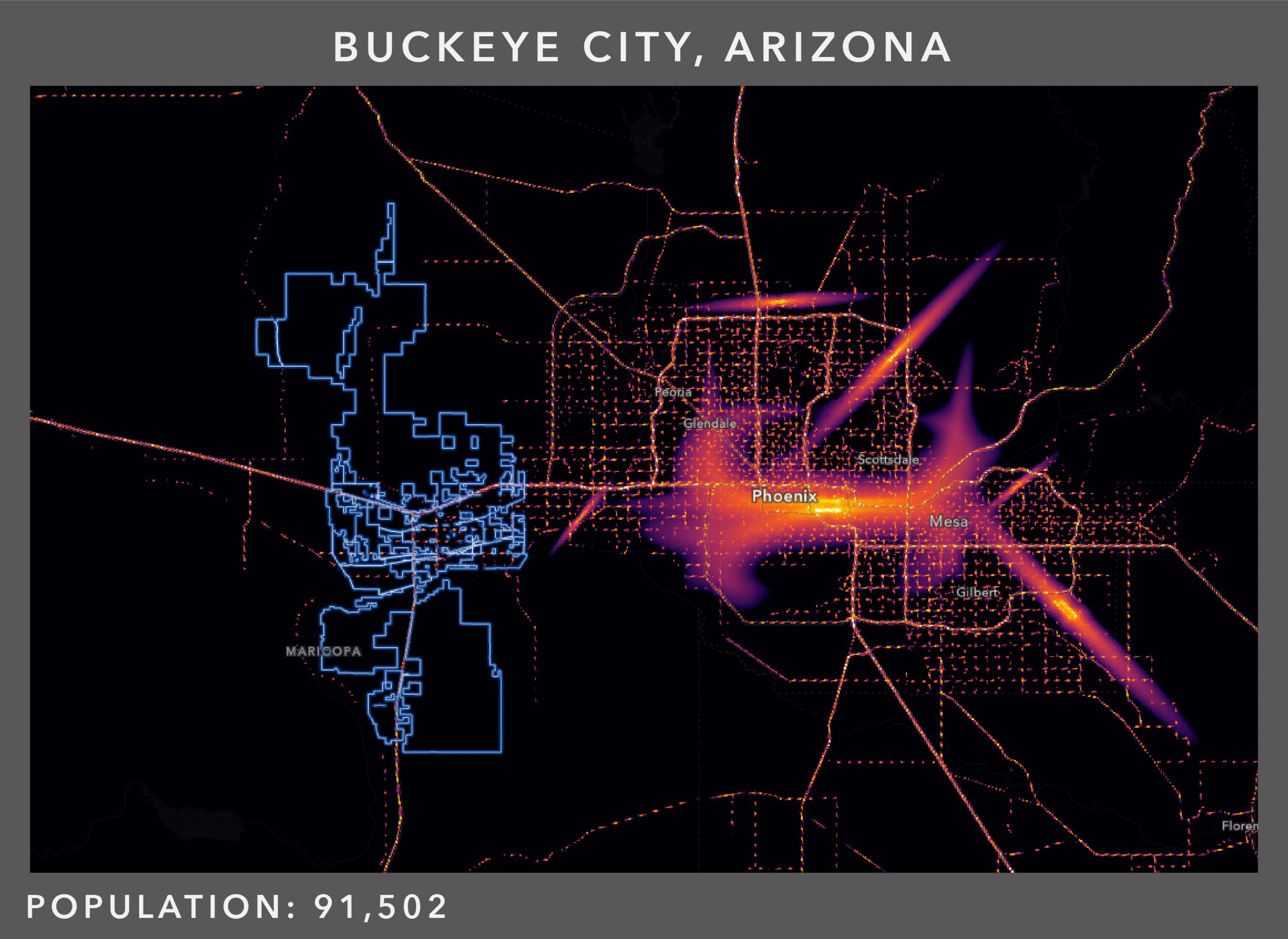 Noise patterns for Buckeye, Arizona