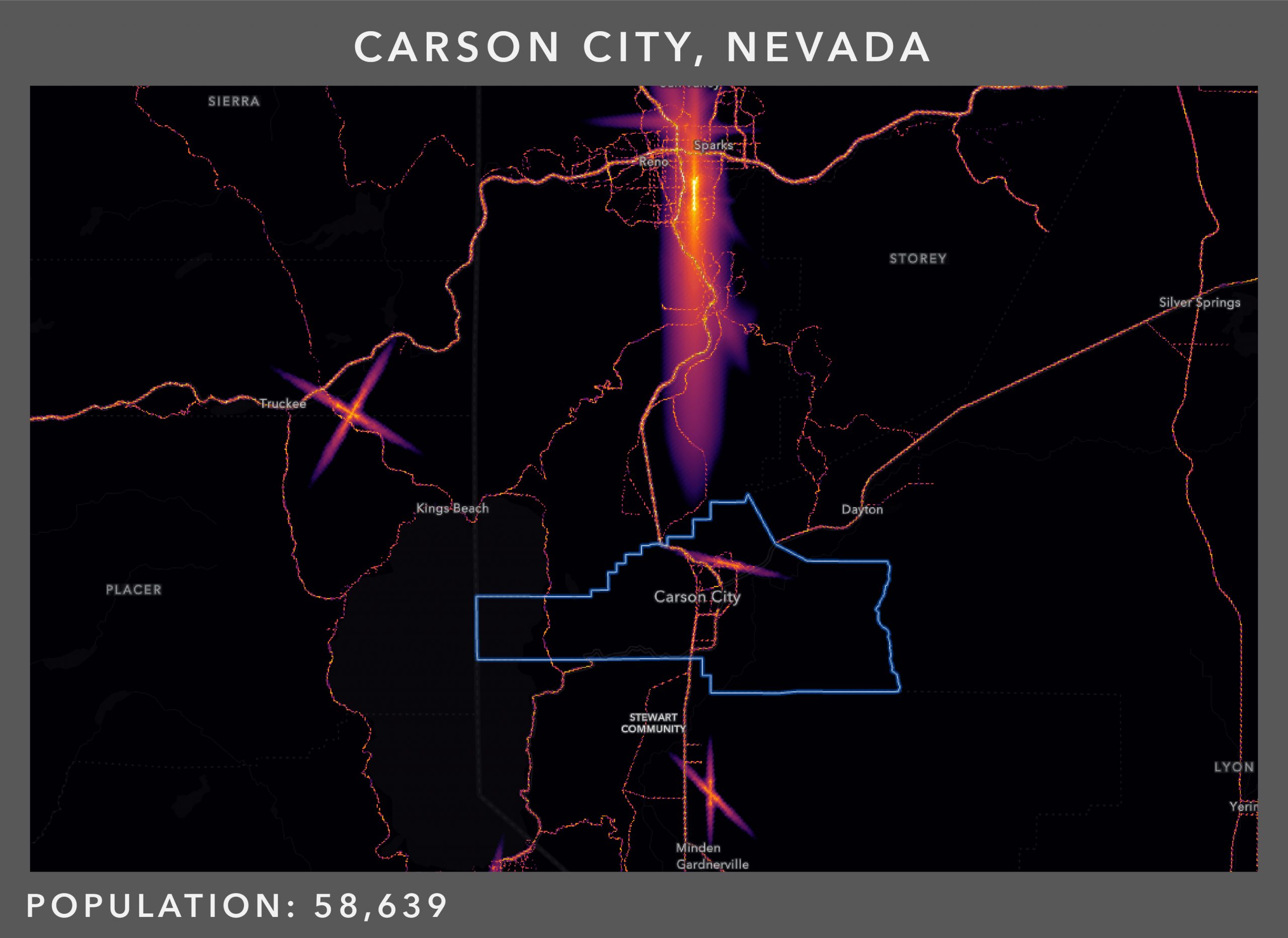 Noise patterns for Carson City, Nevada