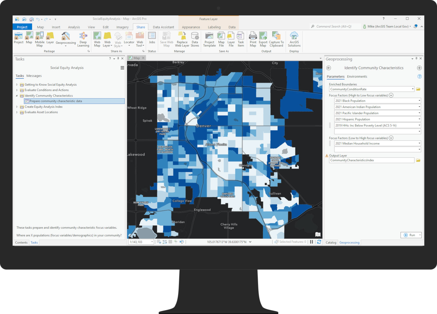Community Characteristics Map Community Characteristics Map
