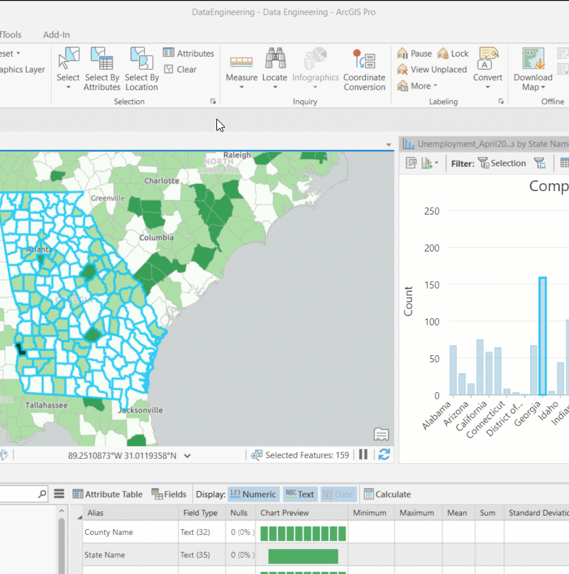 Use dialog box launchers in ArcGIS Pro to directly access relevant options.