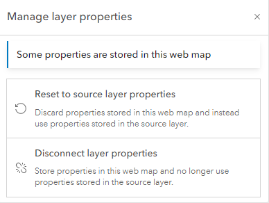 Manage layer properties in Map Viewer