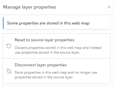 Manage layer properties in Map Viewer Manage layer properties in Map Viewer