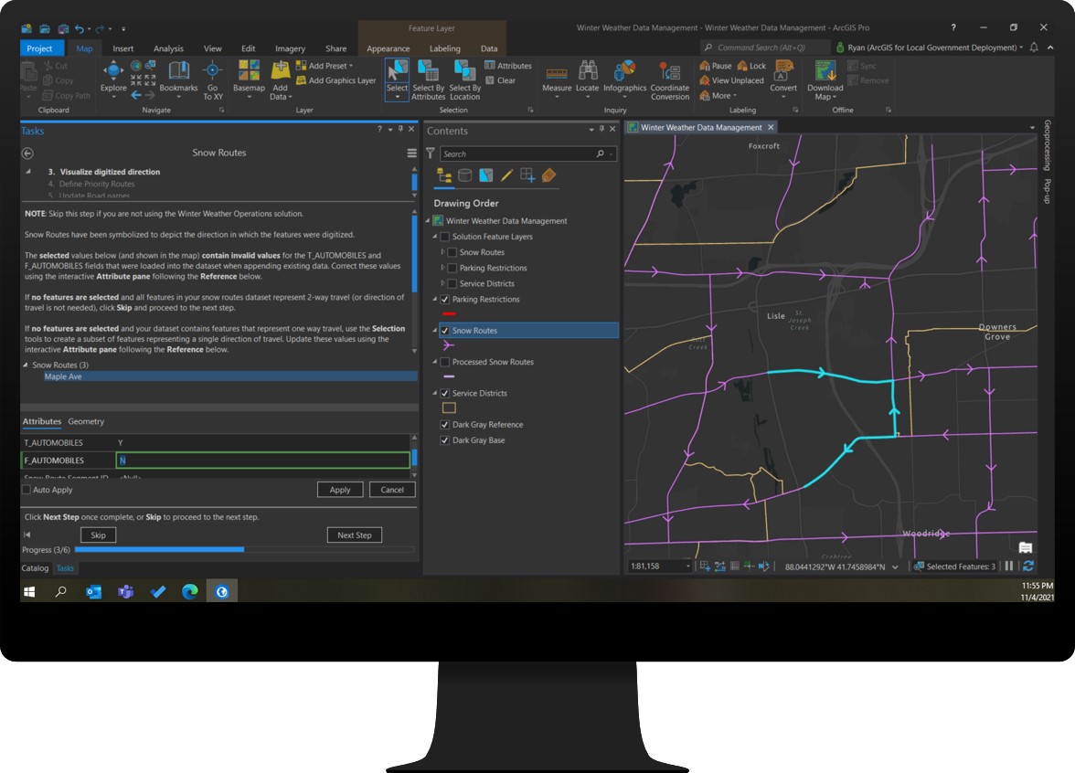 Image of Winter Weather Data Management ArcGIS Pro Project