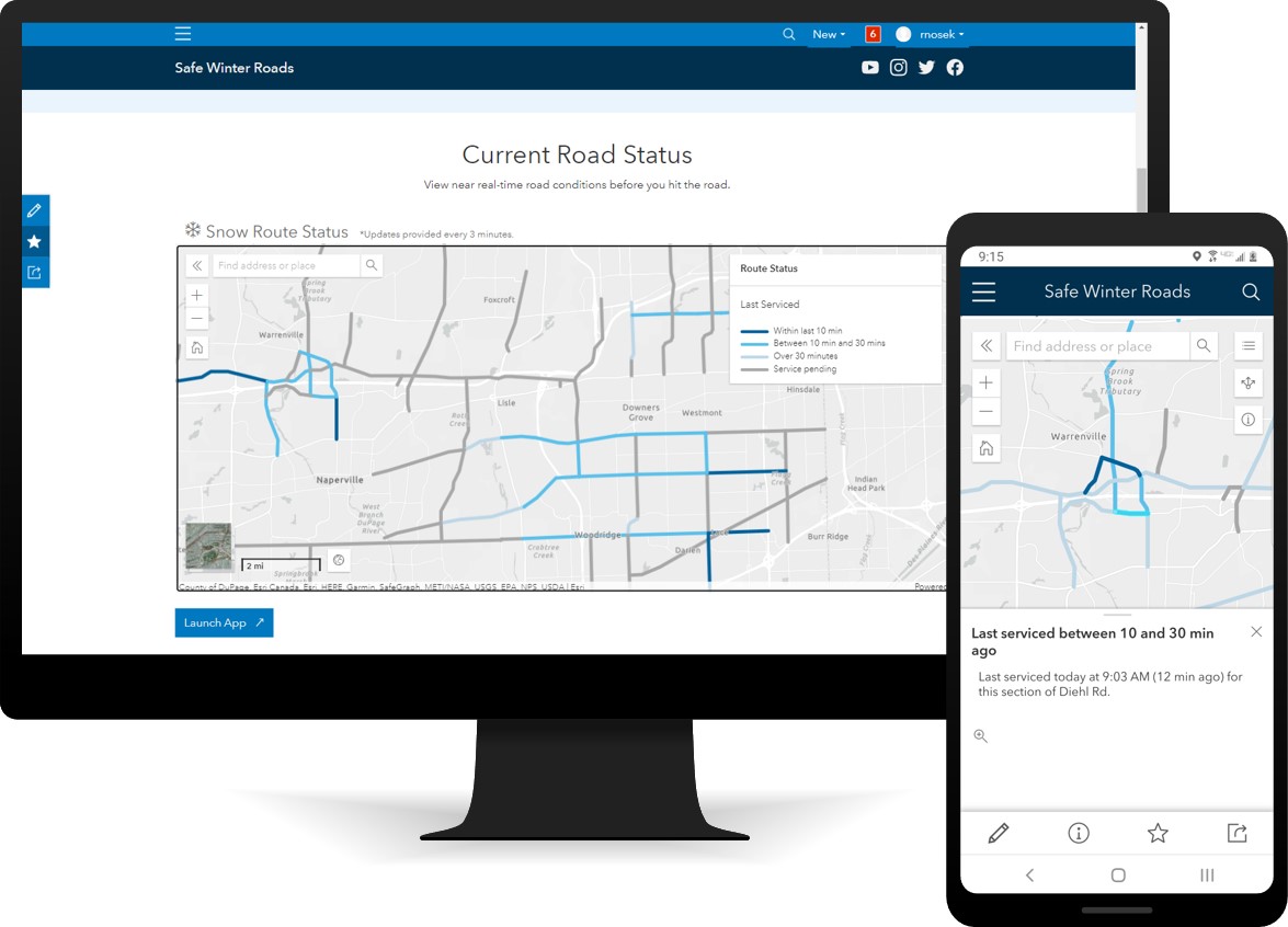 Image of Route Status app