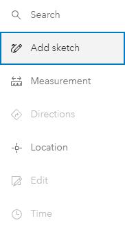Image displaying the location of the "Add Sketch" button on the settings toolbar