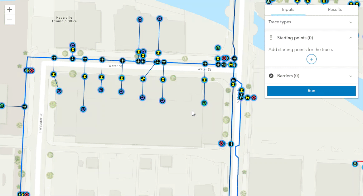 Run traces using the Utility Network Trace widget Run traces using the Utility Network Trace widget