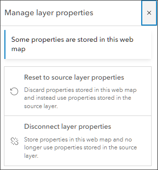 Manage layer properties