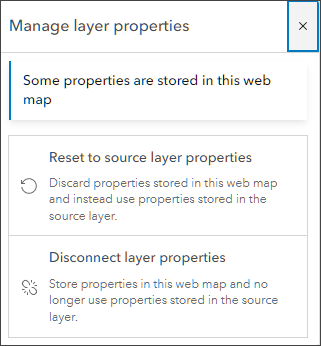 Manage layer properties Manage layer properties