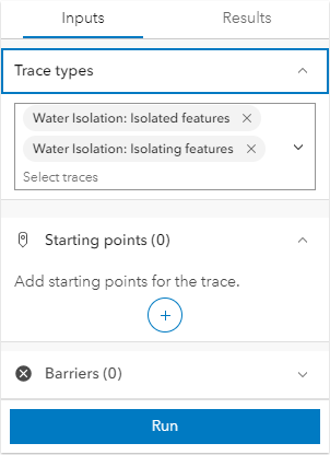 Select the trace types to run