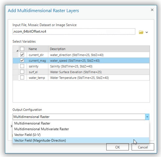 Add multidimensional raster tool