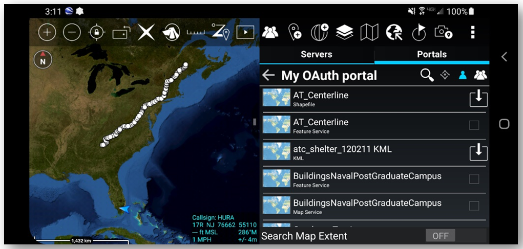 Viewing of supported content from ArcGIS Enterprise Viewing of supported content from ArcGIS Enterprise