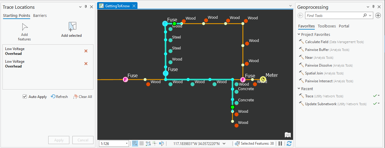 Network Features with Shortest Path Trace