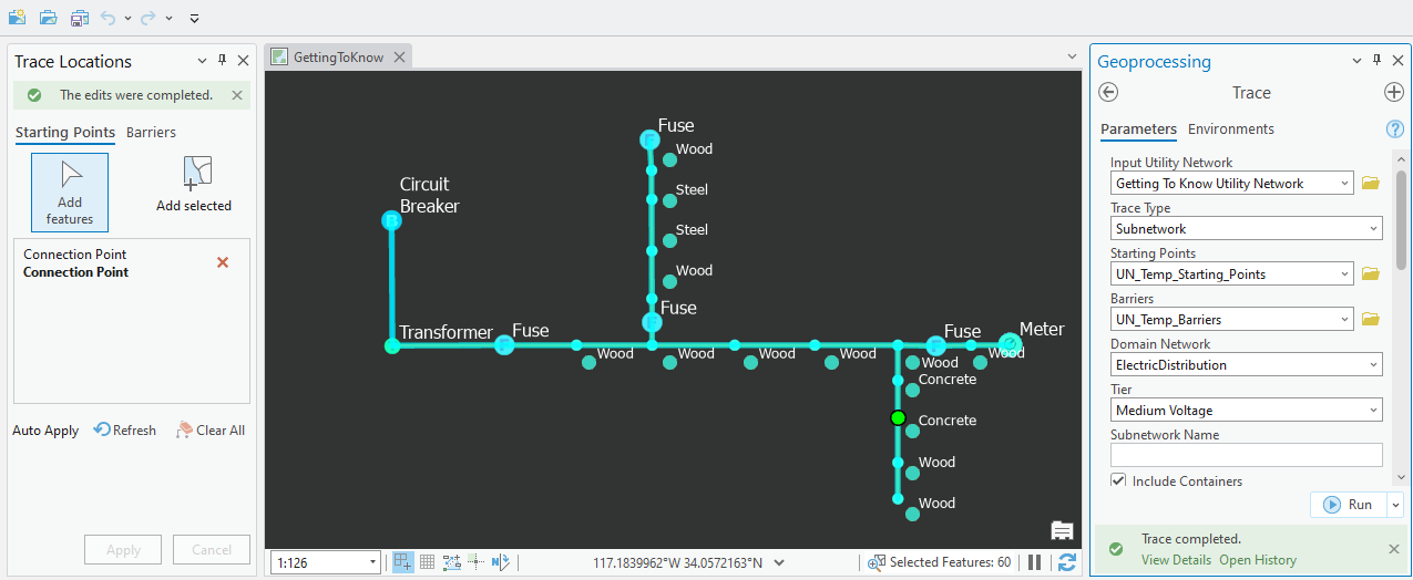 Network Feature Subnetwork Trace