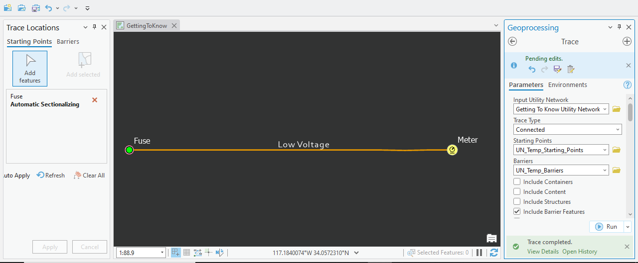 Network Feature with Start Point