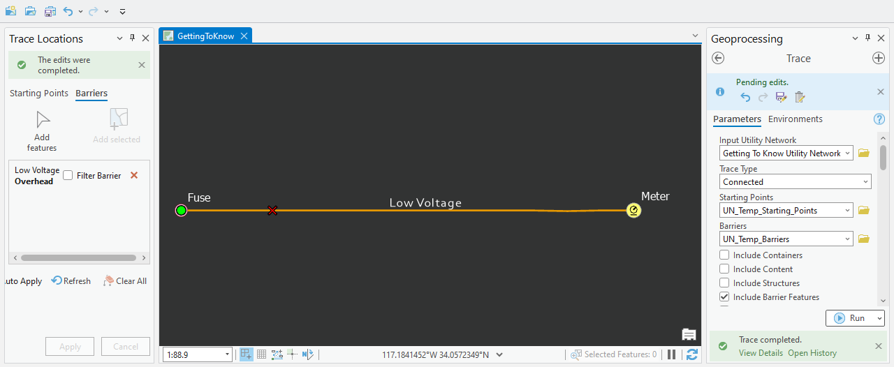 Network Feature with Barrier