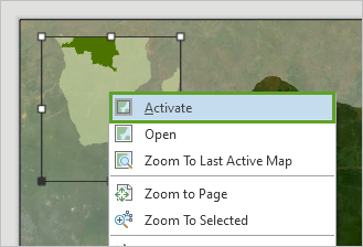 Activate map frame Activate map frame