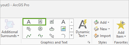 Add text from the ribbon Add text from the ribbon