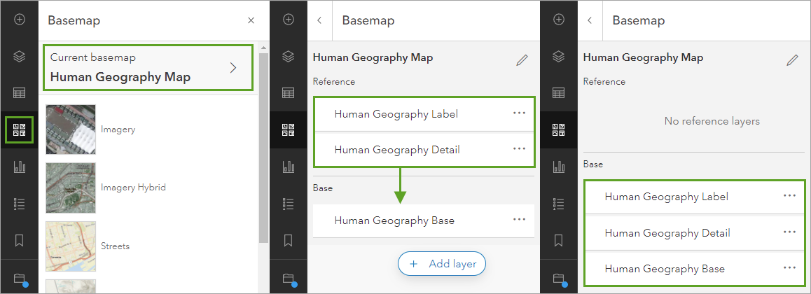 Reordered basemap layers