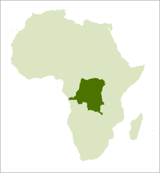 Locator map of the D.R. Congo
