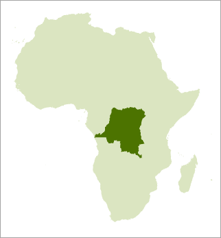 Locator map of the D.R. Congo Locator map of the D.R. Congo