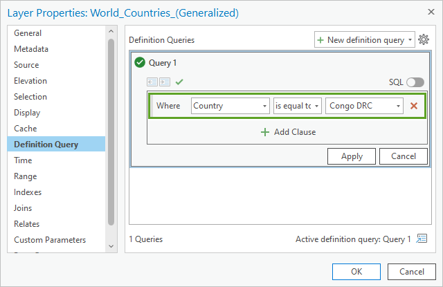 Definition query Definition query