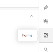 toolbar showing the forms button
