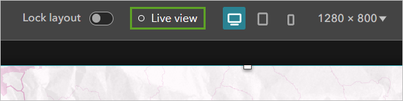 Live view button