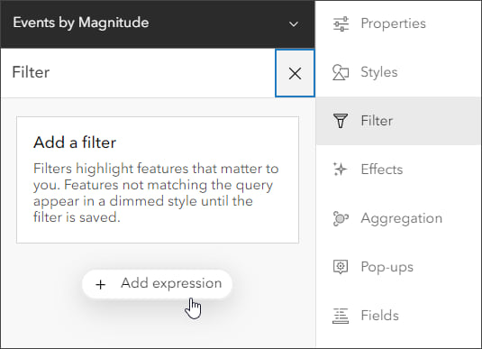 Add filter expression Add filter expression